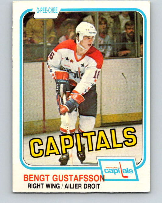 1981-82 O-Pee-Chee #353 Bengt Gustafsson  Washington Capitals  V31991