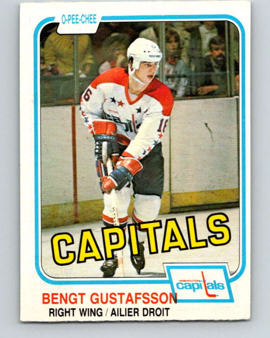 1981-82 O-Pee-Chee #353 Bengt Gustafsson  Washington Capitals  V31992