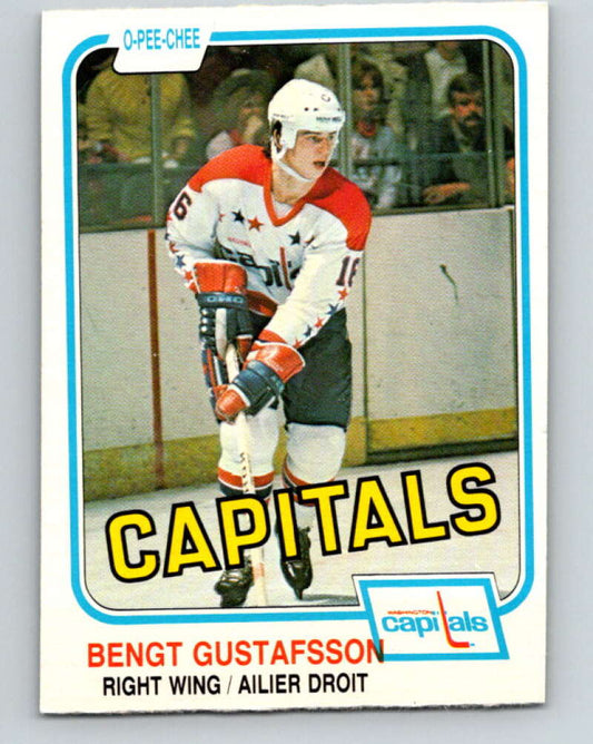 1981-82 O-Pee-Chee #353 Bengt Gustafsson  Washington Capitals  V31994