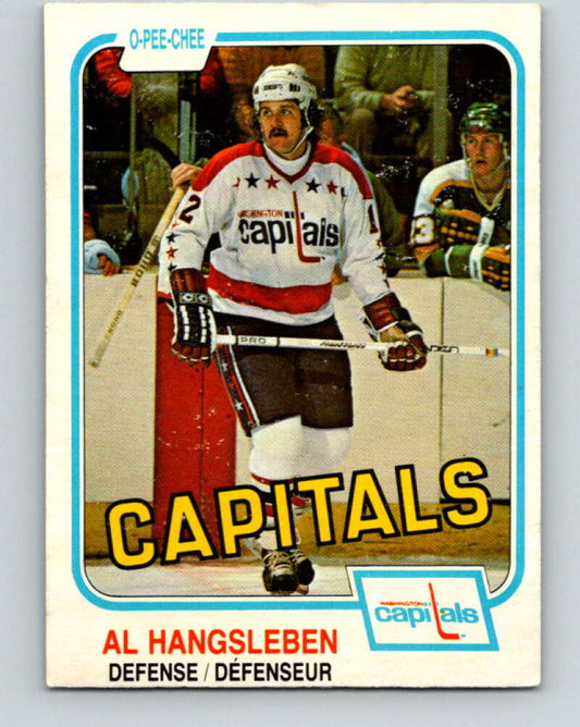 1981-82 O-Pee-Chee #354 Alan Hangsleben  Washington Capitals  V31996