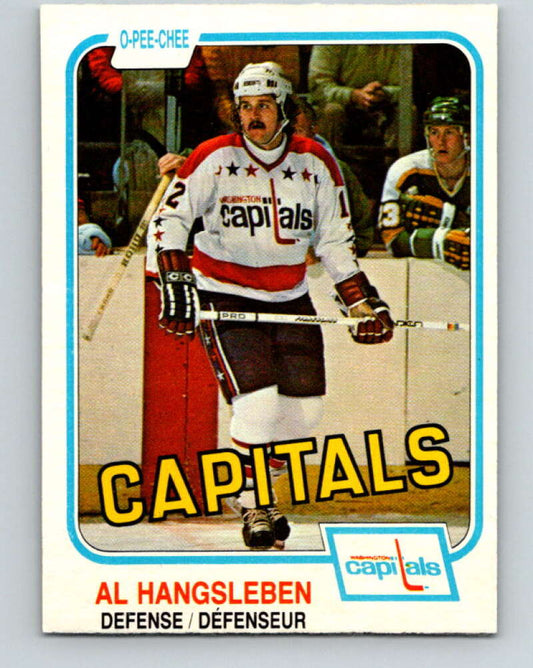 1981-82 O-Pee-Chee #354 Alan Hangsleben  Washington Capitals  V31998