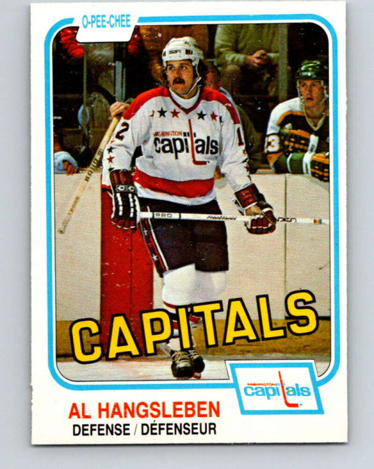 1981-82 O-Pee-Chee #354 Alan Hangsleben  Washington Capitals  V31999