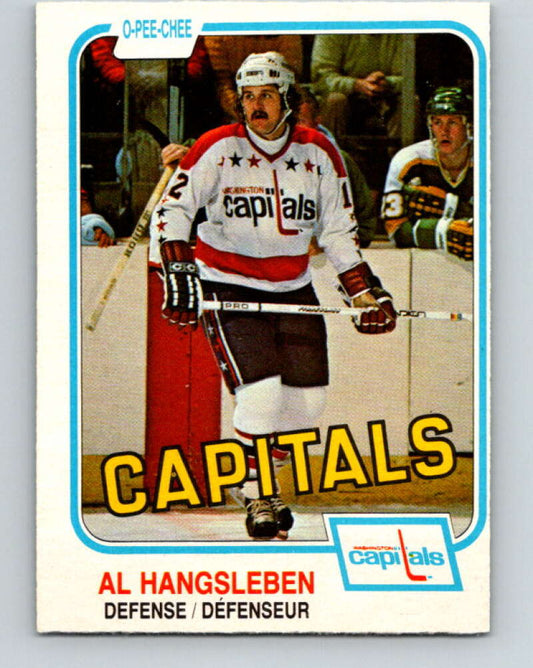 1981-82 O-Pee-Chee #354 Alan Hangsleben  Washington Capitals  V32000