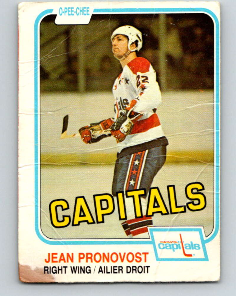 1981-82 O-Pee-Chee #355 Jean Pronovost  Washington Capitals  V32001