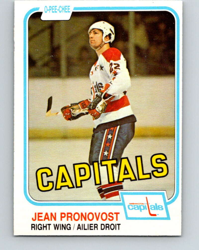 1981-82 O-Pee-Chee #355 Jean Pronovost  Washington Capitals  V32002