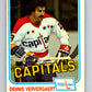 1981-82 O-Pee-Chee #356 Dennis Ververgaert  Washington Capitals  V32011