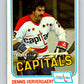 1981-82 O-Pee-Chee #356 Dennis Ververgaert  Washington Capitals  V32014
