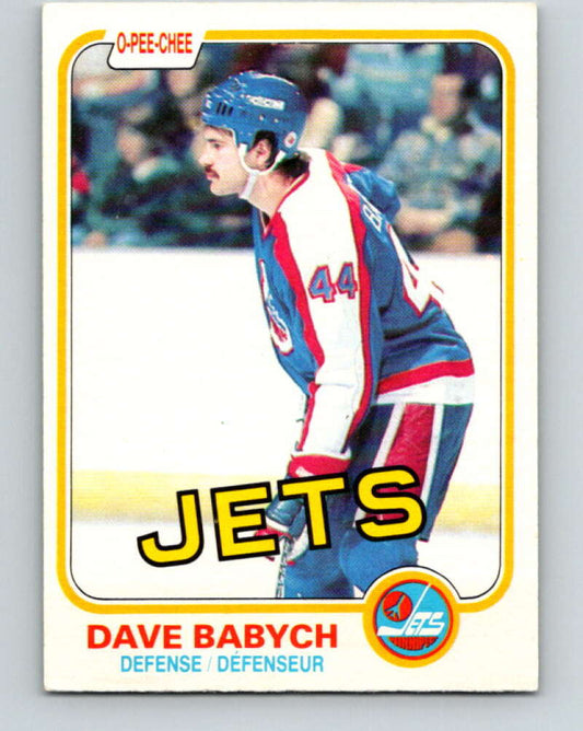 1981-82 O-Pee-Chee #358 Dave Babych  RC Rookie Winnipeg Jets  V32027