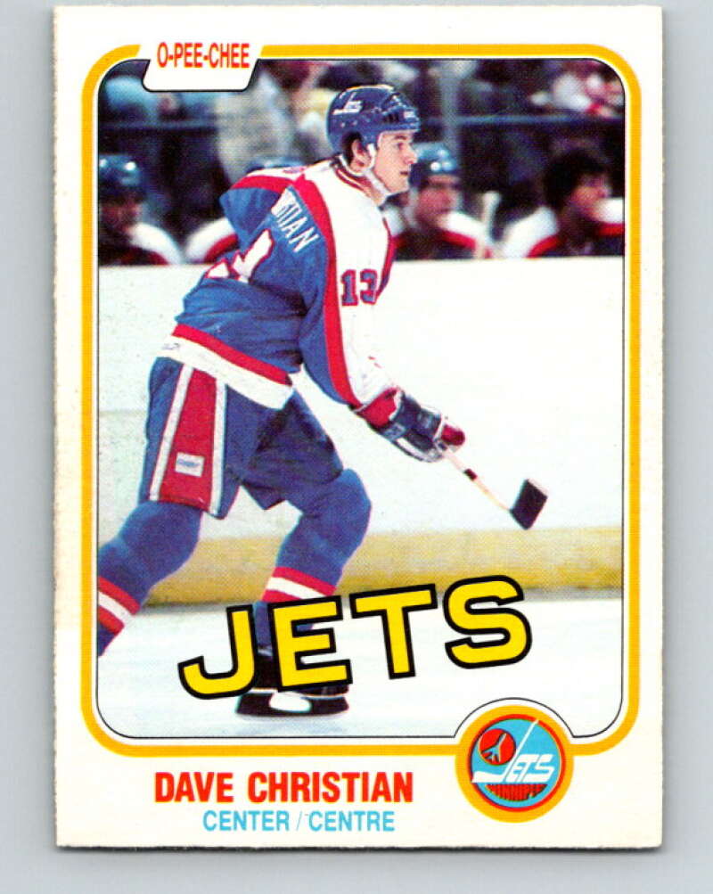 1981-82 O-Pee-Chee #359 Dave Christian  Winnipeg Jets  V32031