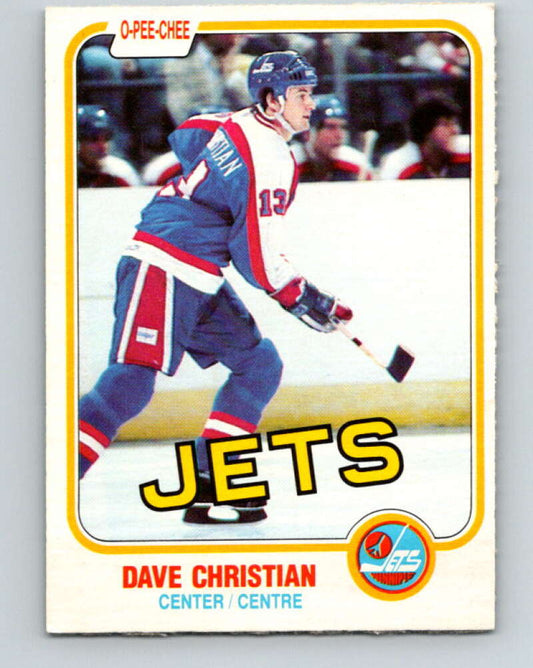 1981-82 O-Pee-Chee #359 Dave Christian  Winnipeg Jets  V32033