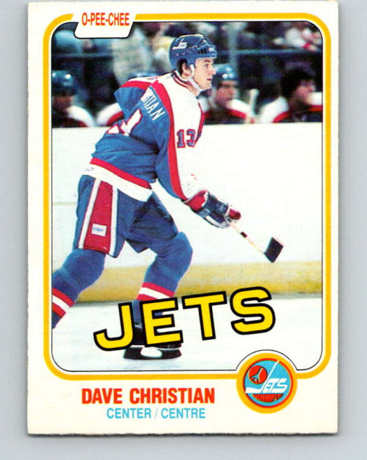 1981-82 O-Pee-Chee #359 Dave Christian  Winnipeg Jets  V32034