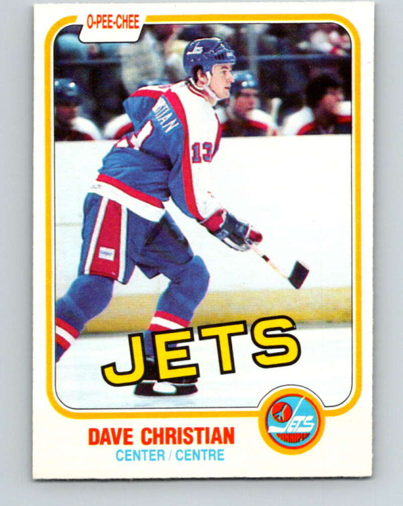 1981-82 O-Pee-Chee #359 Dave Christian  Winnipeg Jets  V32036