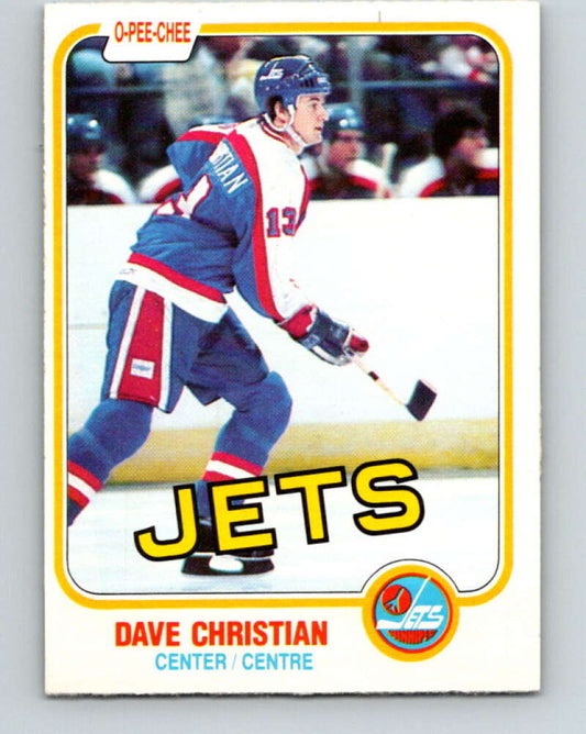 1981-82 O-Pee-Chee #359 Dave Christian  Winnipeg Jets  V32037