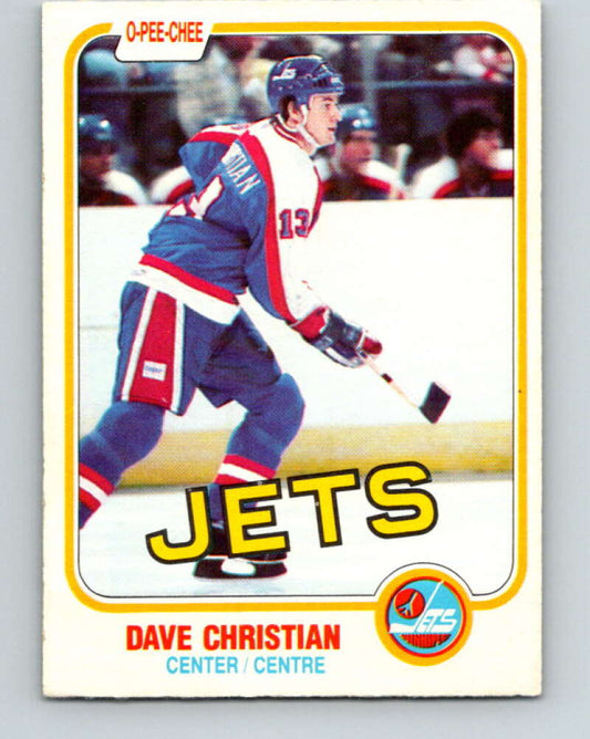 1981-82 O-Pee-Chee #359 Dave Christian  Winnipeg Jets  V32038