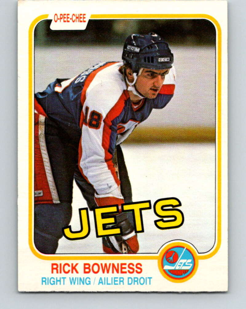 1981-82 O-Pee-Chee #361 Rick Bowness  Winnipeg Jets  V32043