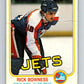 1981-82 O-Pee-Chee #361 Rick Bowness  Winnipeg Jets  V32045