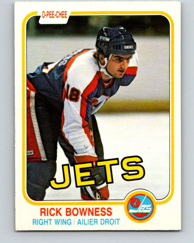 1981-82 O-Pee-Chee #361 Rick Bowness  Winnipeg Jets  V32047