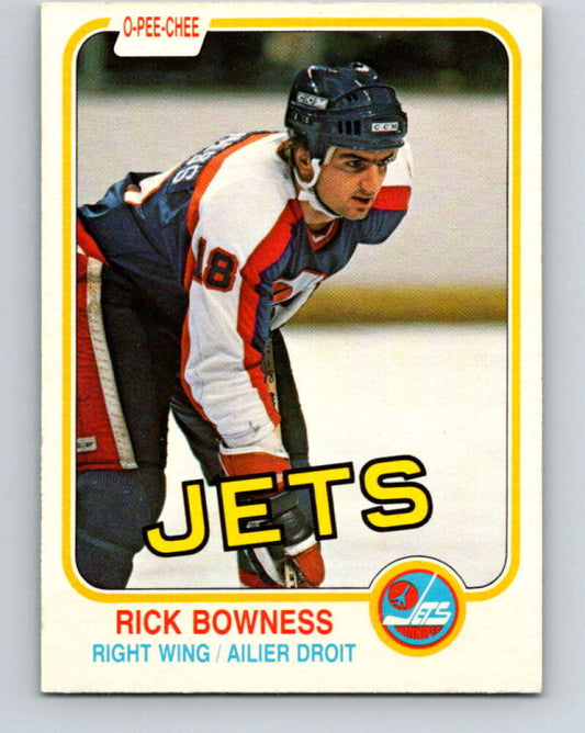 1981-82 O-Pee-Chee #361 Rick Bowness  Winnipeg Jets  V32048