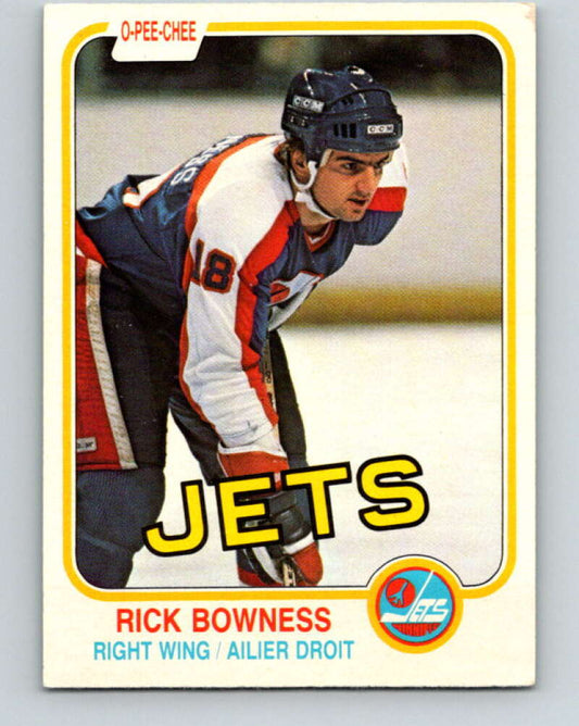 1981-82 O-Pee-Chee #361 Rick Bowness  Winnipeg Jets  V32049