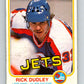 1981-82 O-Pee-Chee #362 Rick Dudley  Winnipeg Jets  V32055
