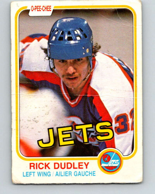 1981-82 O-Pee-Chee #362 Rick Dudley  Winnipeg Jets  V32055