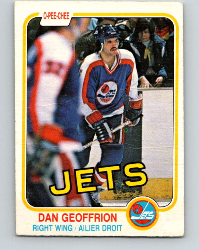 1981-82 O-Pee-Chee #364 Dan Geoffrion  RC Rookie Winnipeg Jets  V32070