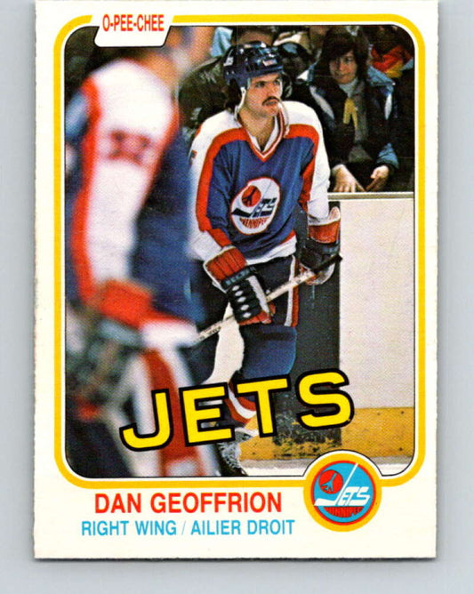 1981-82 O-Pee-Chee #364 Dan Geoffrion  RC Rookie Winnipeg Jets  V32073