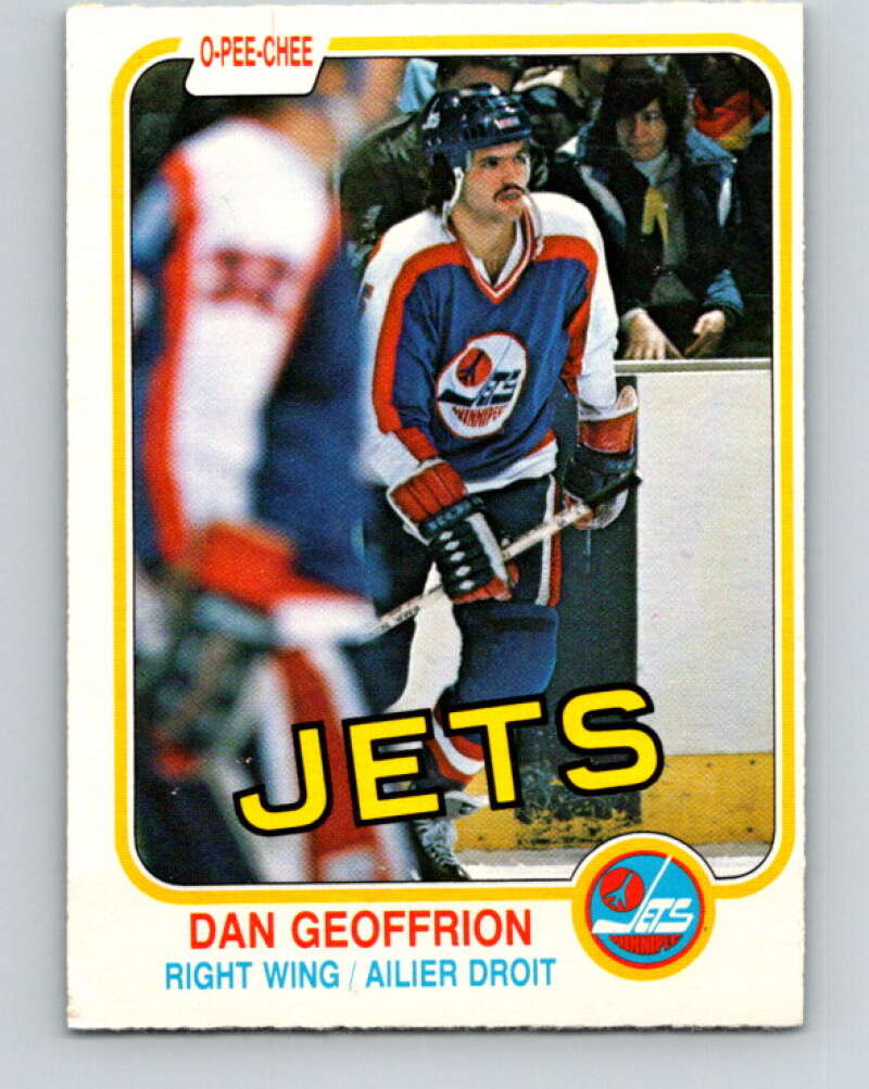 1981-82 O-Pee-Chee #364 Dan Geoffrion  RC Rookie Winnipeg Jets  V32074