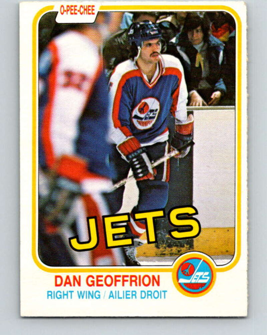 1981-82 O-Pee-Chee #364 Dan Geoffrion  RC Rookie Winnipeg Jets  V32075