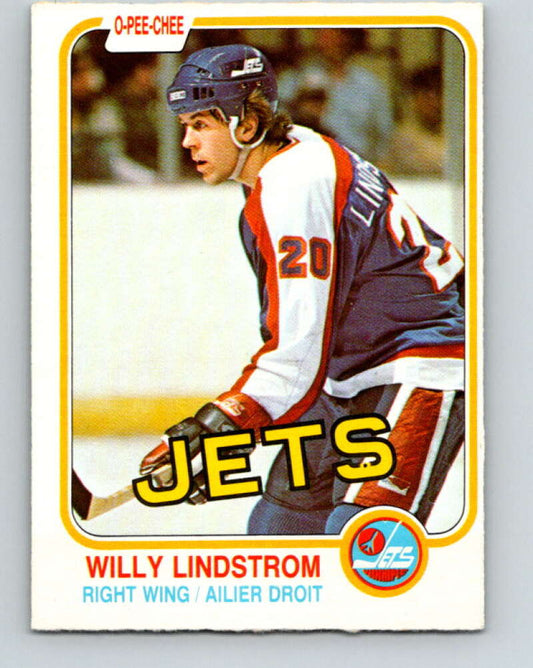 1981-82 O-Pee-Chee #368 Willy Lindstrom  Winnipeg Jets  V32098