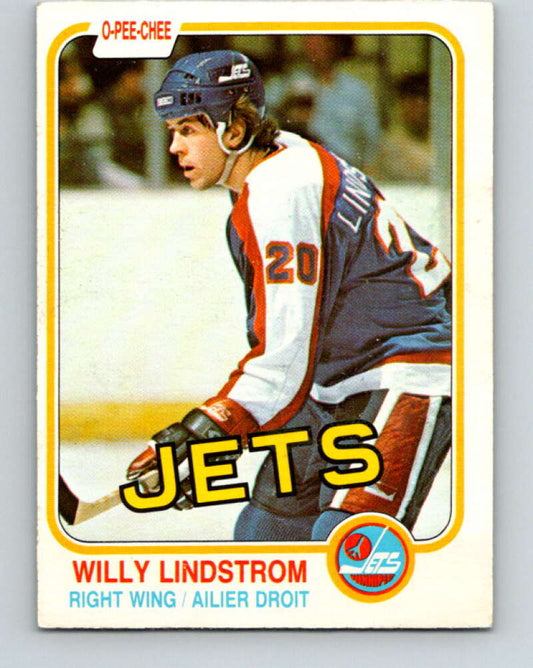 1981-82 O-Pee-Chee #368 Willy Lindstrom  Winnipeg Jets  V32100