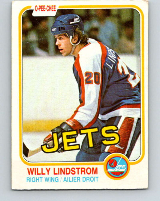 1981-82 O-Pee-Chee #368 Willy Lindstrom  Winnipeg Jets  V32102