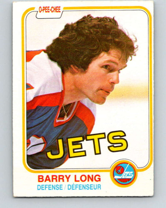 1981-82 O-Pee-Chee #369 Barry Long  Winnipeg Jets  V32108