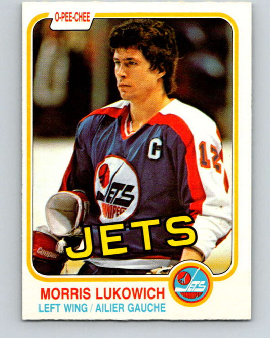 1981-82 O-Pee-Chee #370 Morris Lukowich  Winnipeg Jets  V32112