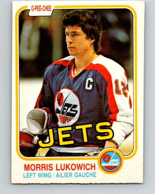 1981-82 O-Pee-Chee #370 Morris Lukowich  Winnipeg Jets  V32114