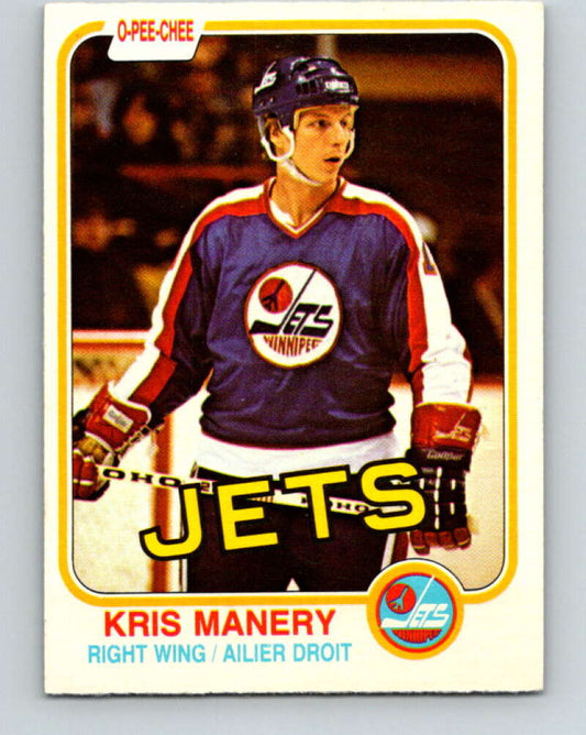 1981-82 O-Pee-Chee #371 Kris Manery  Winnipeg Jets  V32118