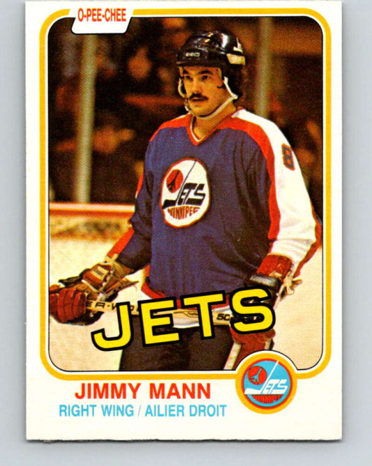 1981-82 O-Pee-Chee #372 Jimmy Mann  Winnipeg Jets  V32130