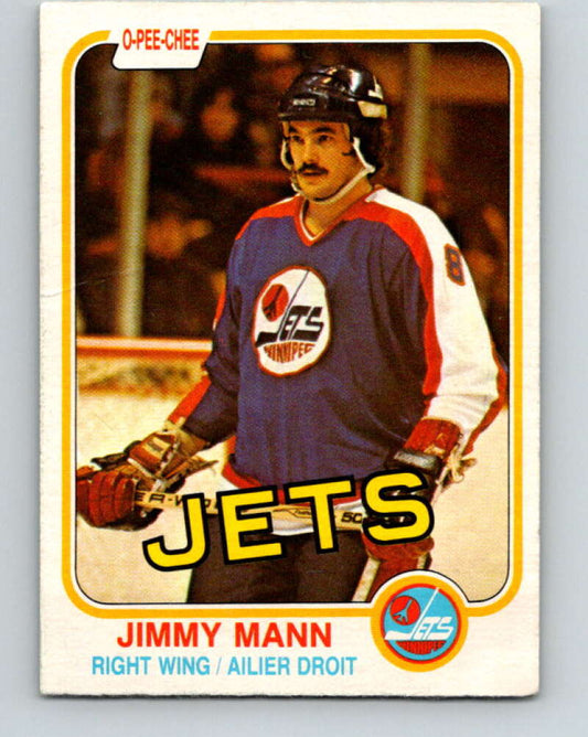 1981-82 O-Pee-Chee #372 Jimmy Mann  Winnipeg Jets  V32131