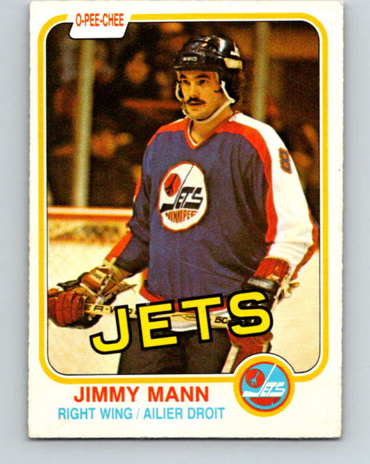 1981-82 O-Pee-Chee #372 Jimmy Mann  Winnipeg Jets  V32133