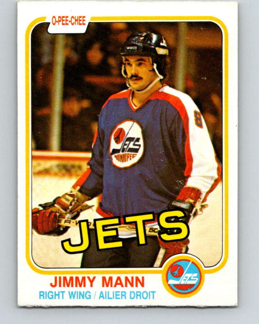 1981-82 O-Pee-Chee #372 Jimmy Mann  Winnipeg Jets  V32134