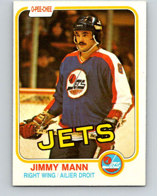 1981-82 O-Pee-Chee #372 Jimmy Mann  Winnipeg Jets  V32135