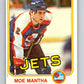 1981-82 O-Pee-Chee #373 Moe Mantha  RC Rookie Winnipeg Jets  V32141