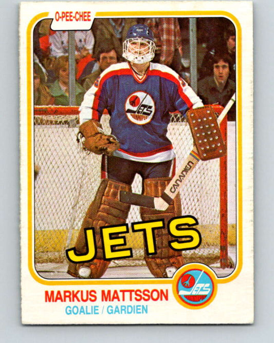 1981-82 O-Pee-Chee #374 Markus Mattsson  Winnipeg Jets  V32144