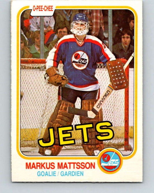 1981-82 O-Pee-Chee #374 Markus Mattsson  Winnipeg Jets  V32146