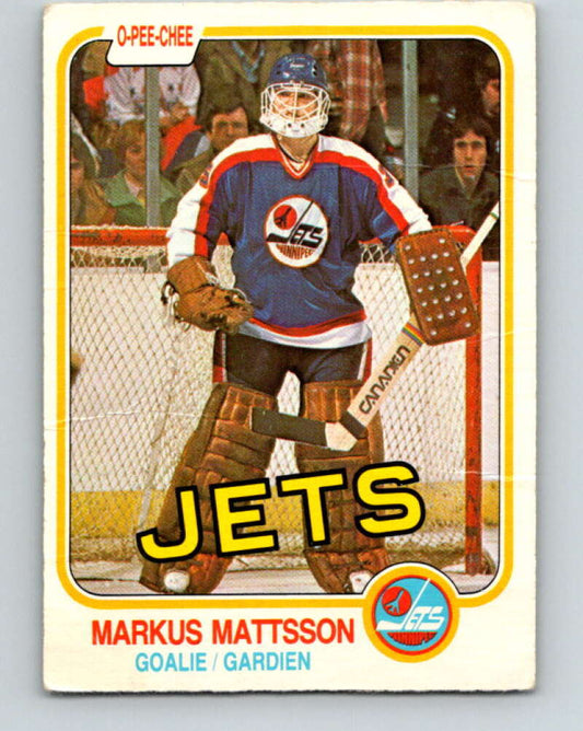 1981-82 O-Pee-Chee #374 Markus Mattsson  Winnipeg Jets  V32147