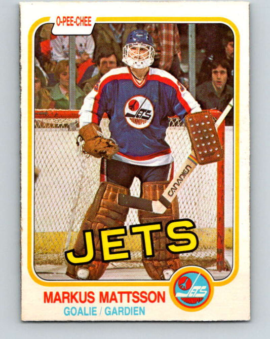 1981-82 O-Pee-Chee #374 Markus Mattsson  Winnipeg Jets  V32148