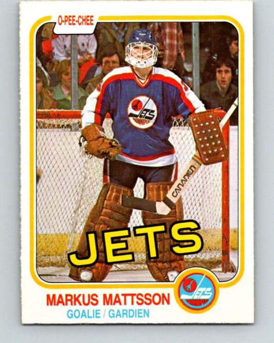 1981-82 O-Pee-Chee #374 Markus Mattsson  Winnipeg Jets  V32149