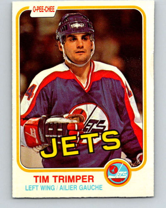 1981-82 O-Pee-Chee #376 Tim Trimper  Winnipeg Jets  V32155