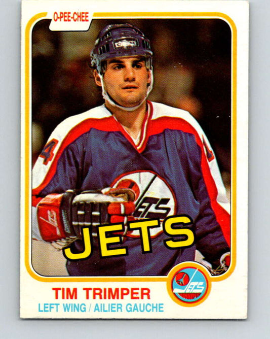 1981-82 O-Pee-Chee #376 Tim Trimper  Winnipeg Jets  V32156