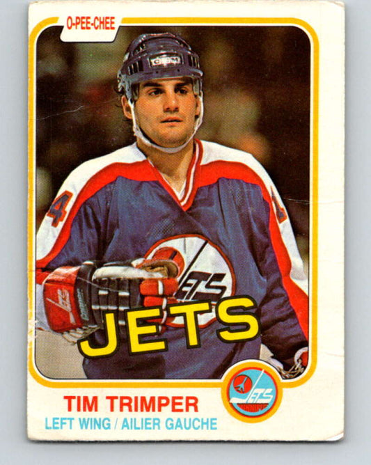 1981-82 O-Pee-Chee #376 Tim Trimper  Winnipeg Jets  V32157